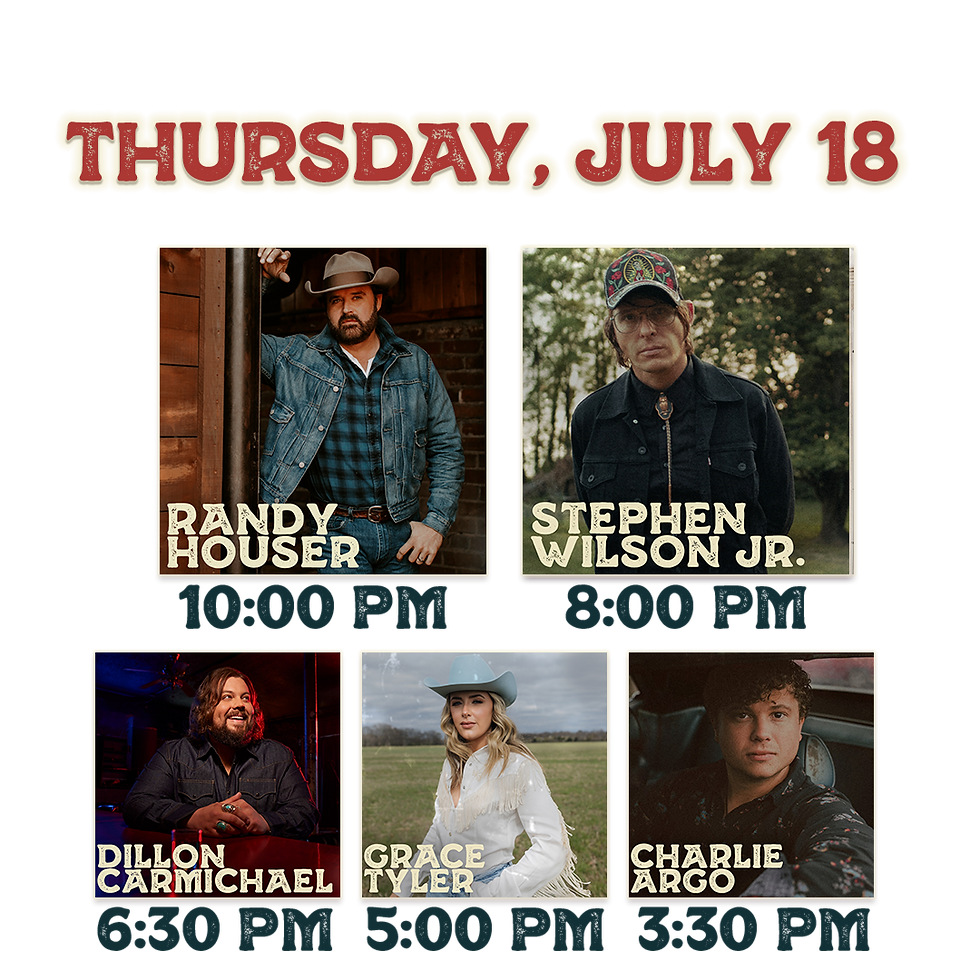 Country Thunder Wisconsin Twin Lakes, WI Lineup
